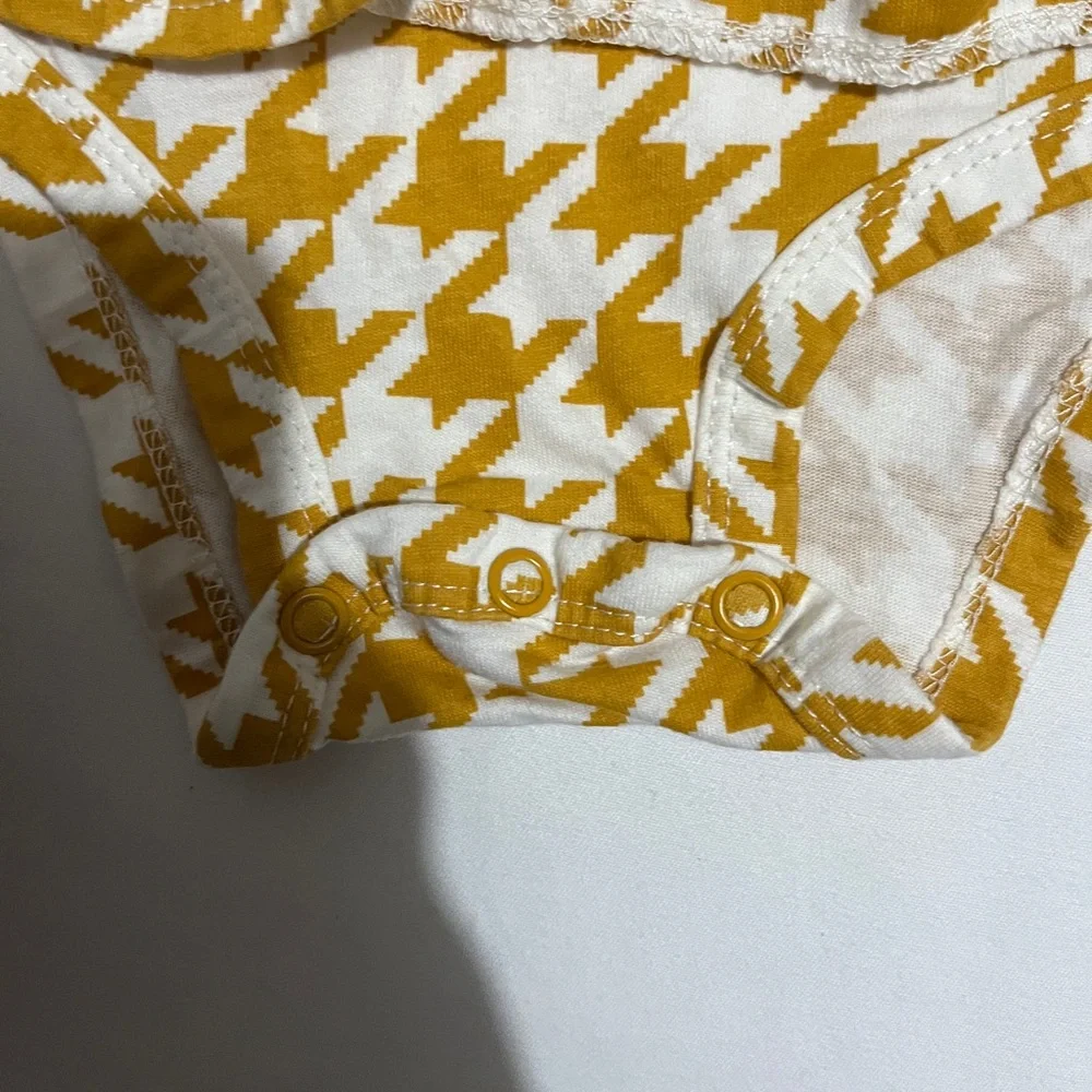 Carter's Mustard and White Diaper Cover Set